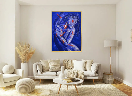 Night in the Mediterranean - Original Figurative Painting – Acrylic on Canvas