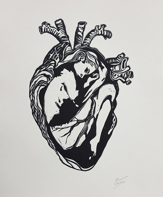 Corazón de Mujer – Limited Edition Fine Art Linocut