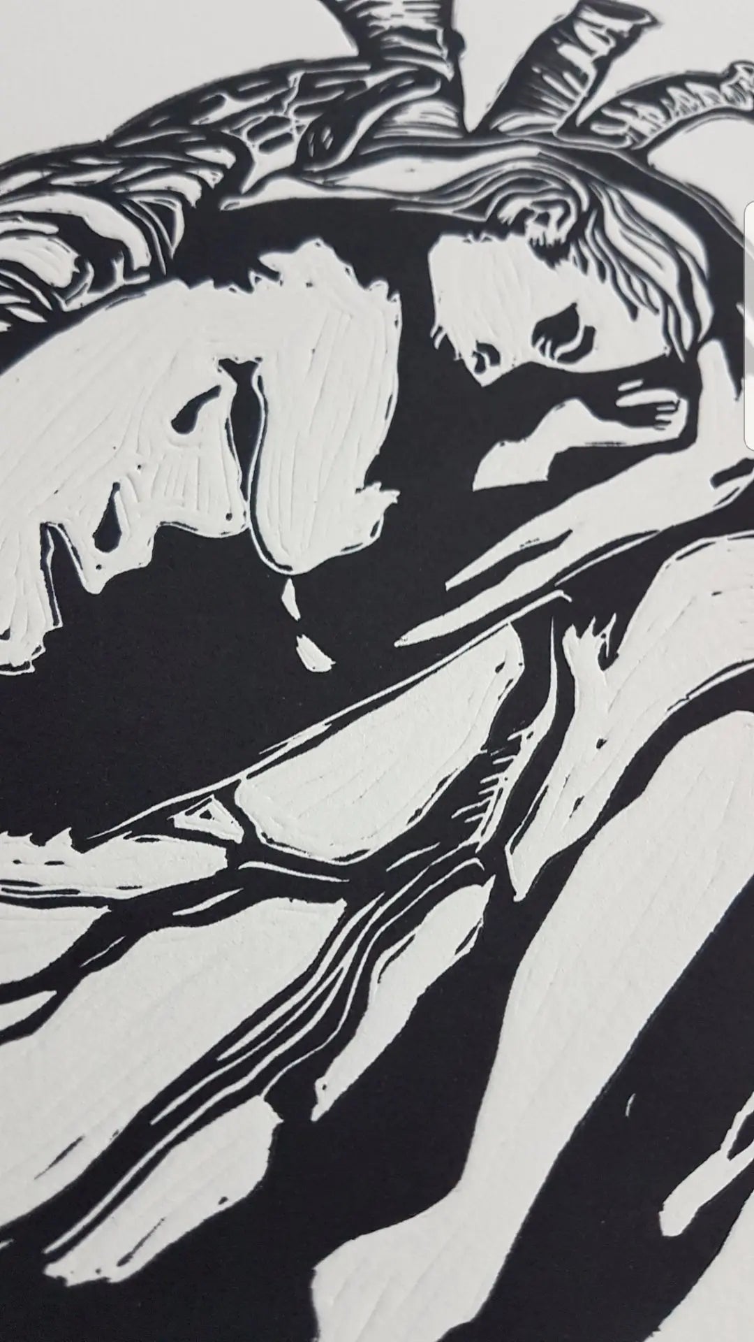 Corazón de Mujer – Limited Edition Fine Art Linocut