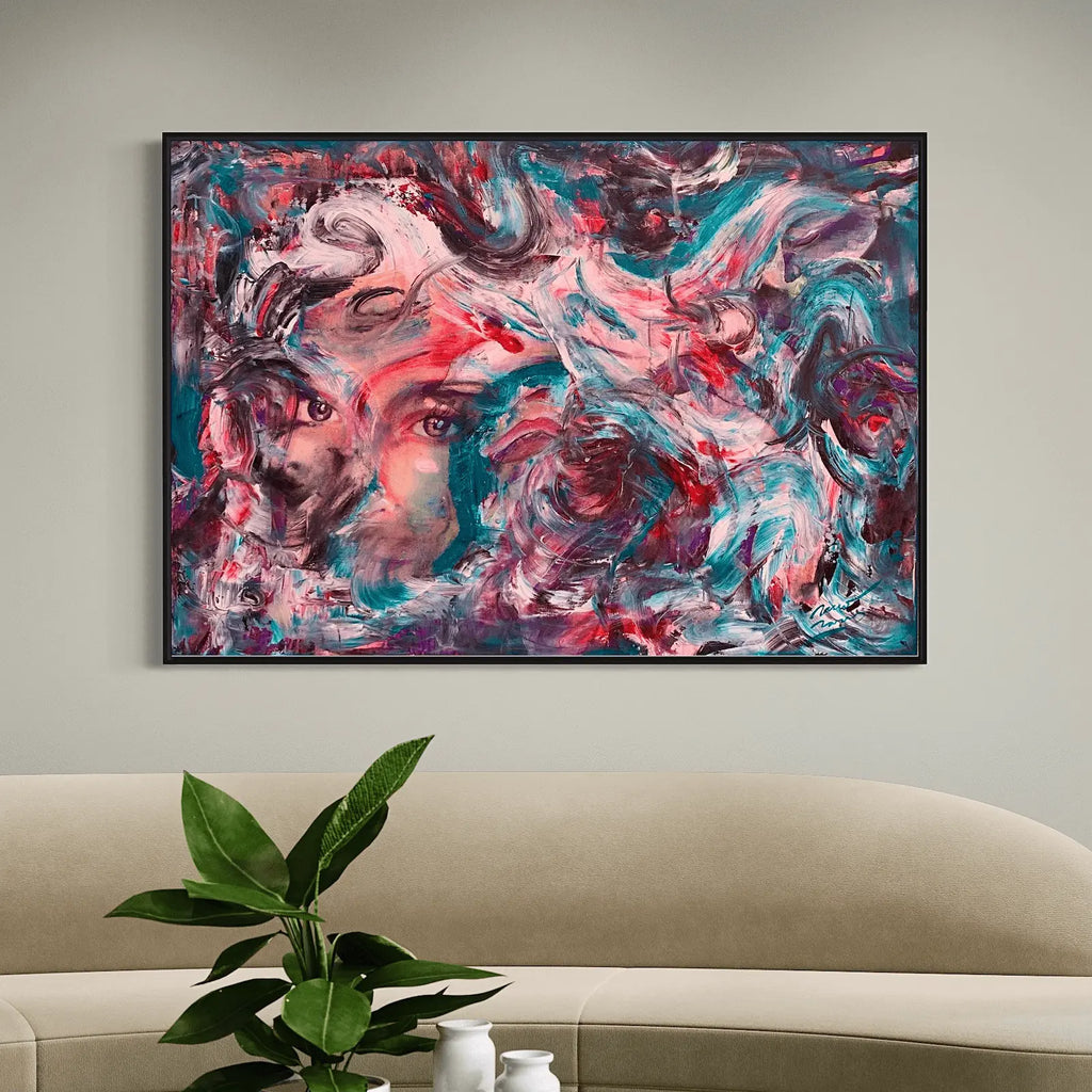 Face of the Mediterranean – Abstract Figurative Painting