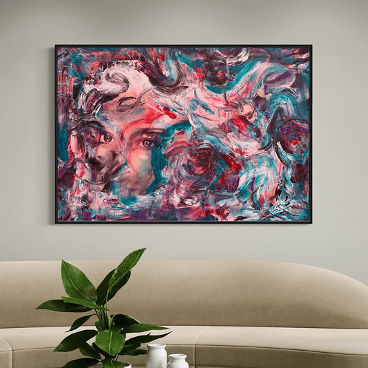 Face of the Mediterranean – Abstract Figurative Painting