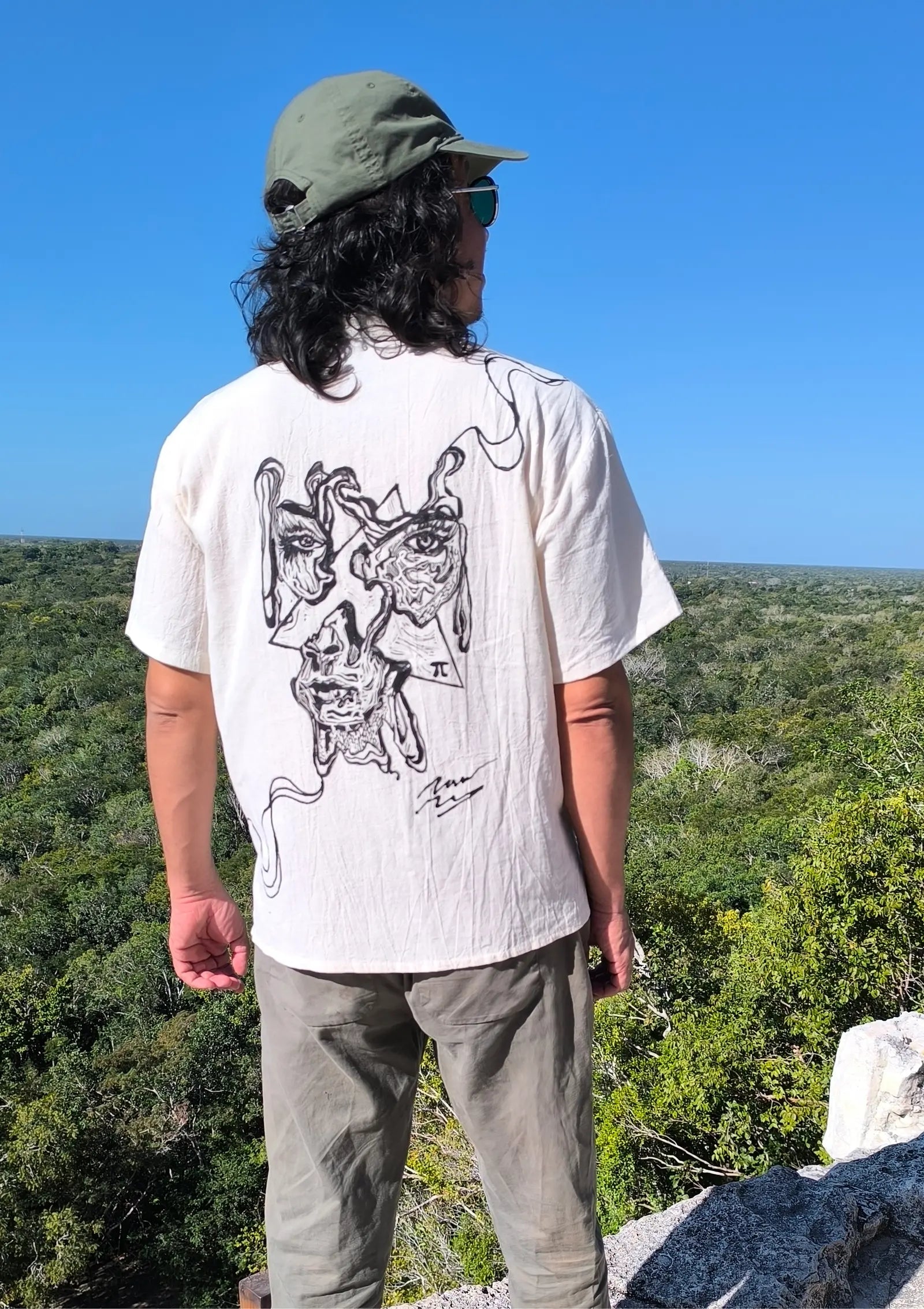 PI – Exclusive Art Shirt with Handmade Linocut by Paco Rocha (Unisex)