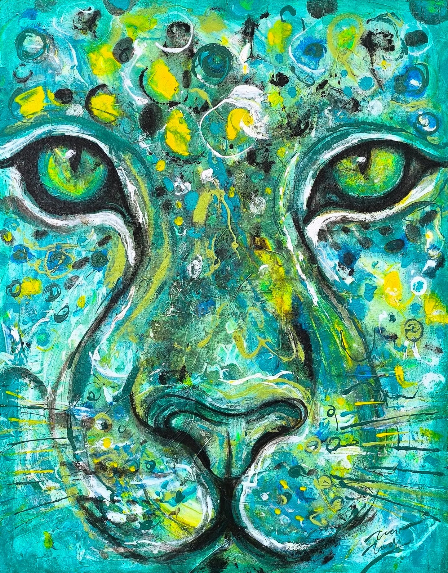 BALAM – Original Jaguar Painting by Paco Rocha