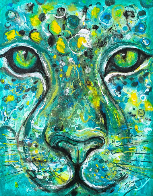 BALAM – Original Jaguar Painting by Paco Rocha