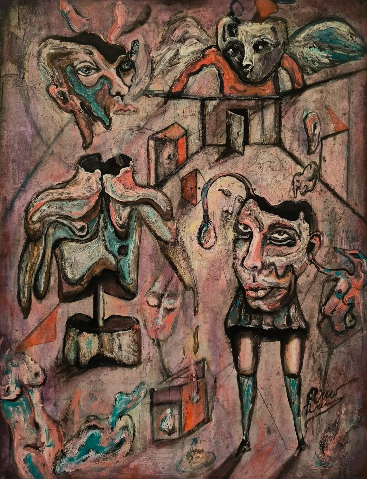 Tras Bambalinas | Original Contemporary Surrealist Painting by Paco Rocha