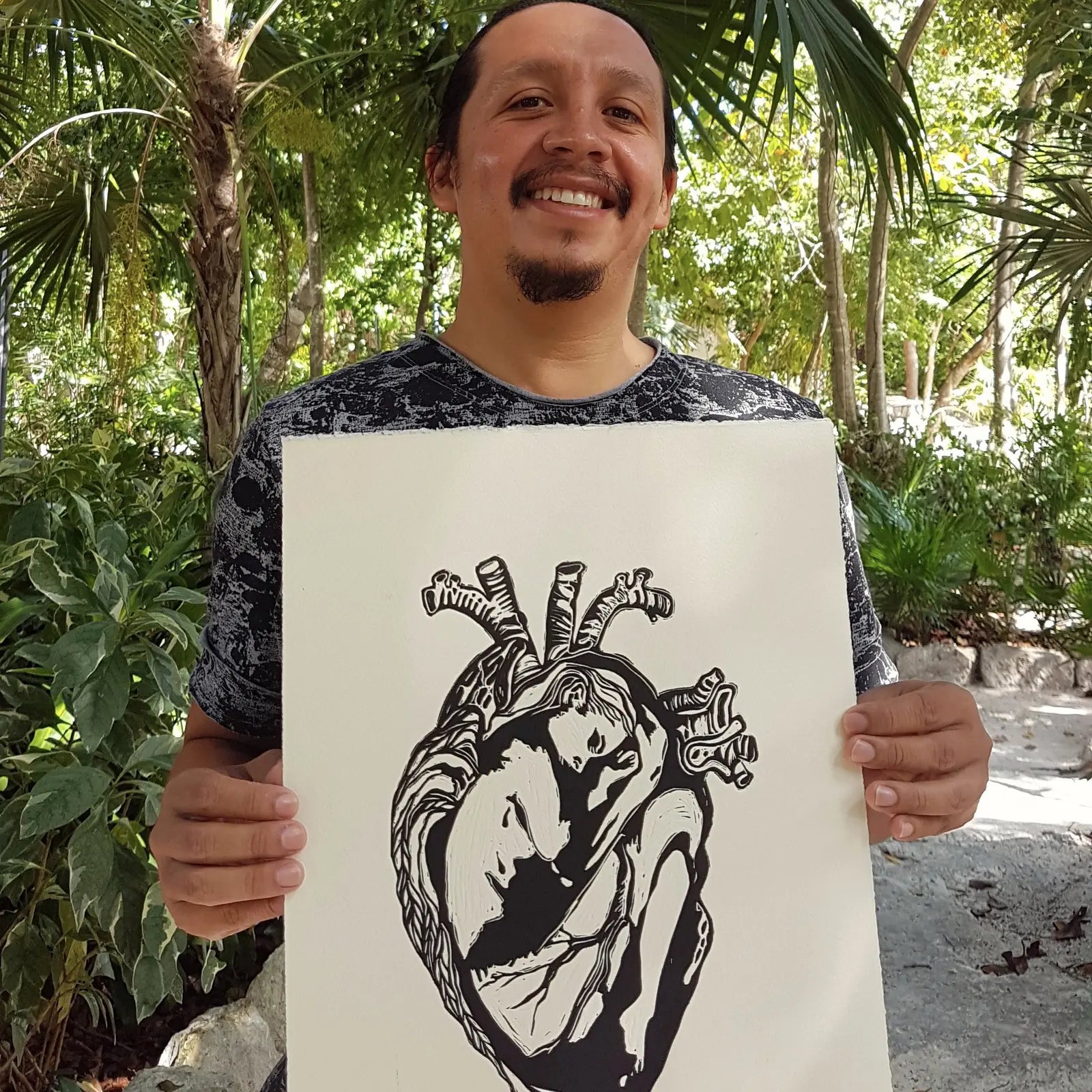 Corazón de Mujer – Limited Edition Fine Art Linocut