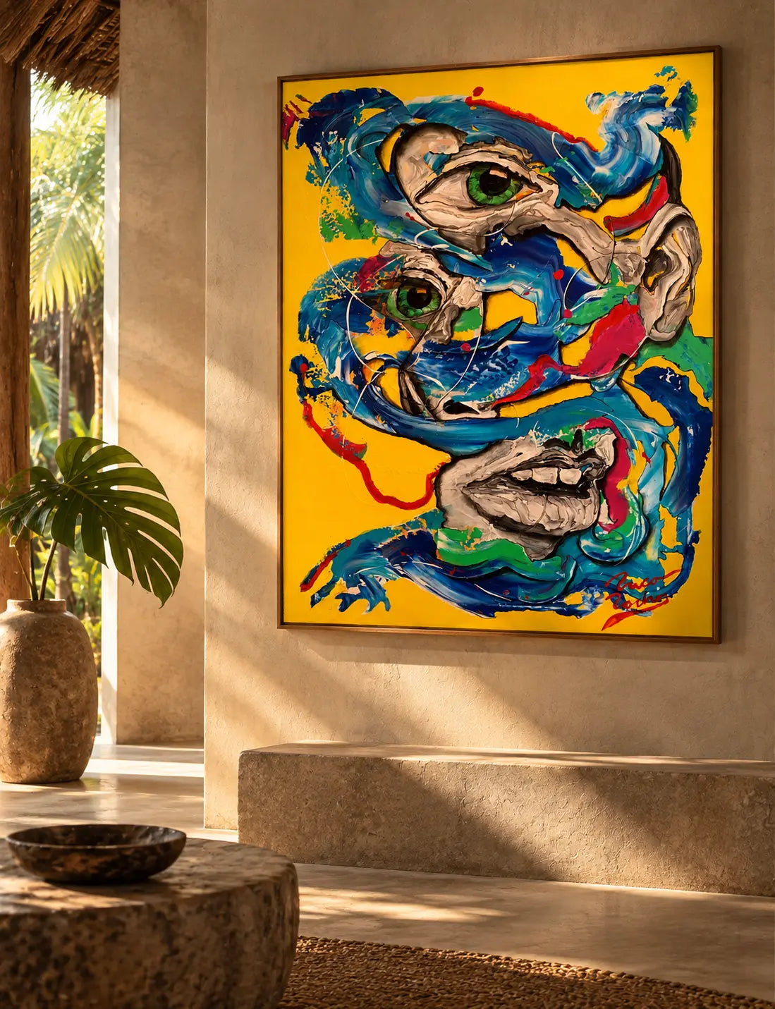 Laberintos Mentales: Illumination – Original Contemporary Figurative Painting