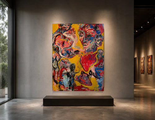 Cartography of Identity | Original Contemporary Mexican Expressionist Painting by Paco Rocha