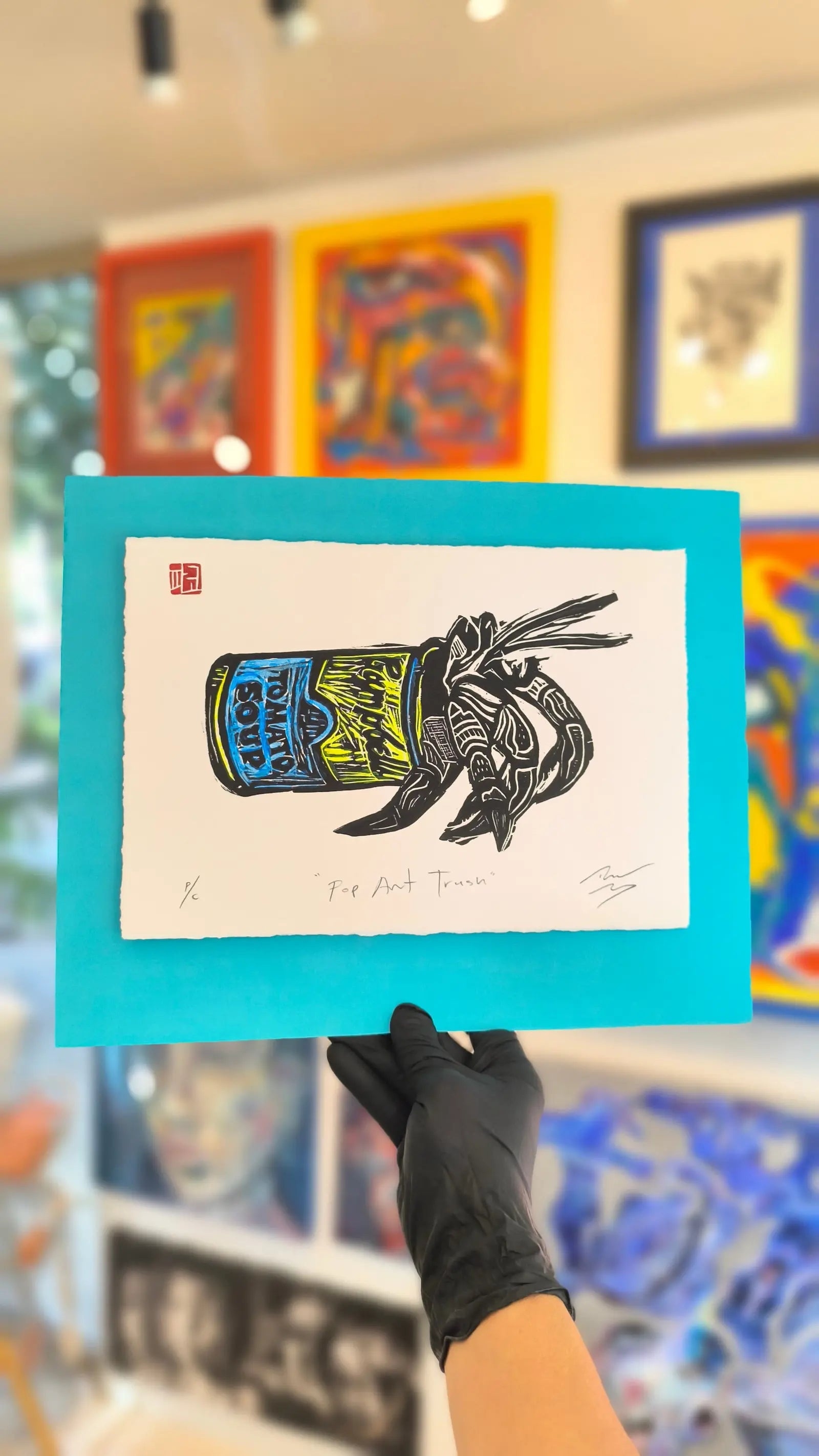 Pop Art Trash – Ocean Debris Engraving