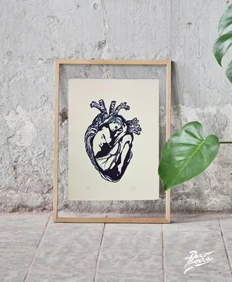 Corazón de Mujer – Limited Edition Fine Art Linocut