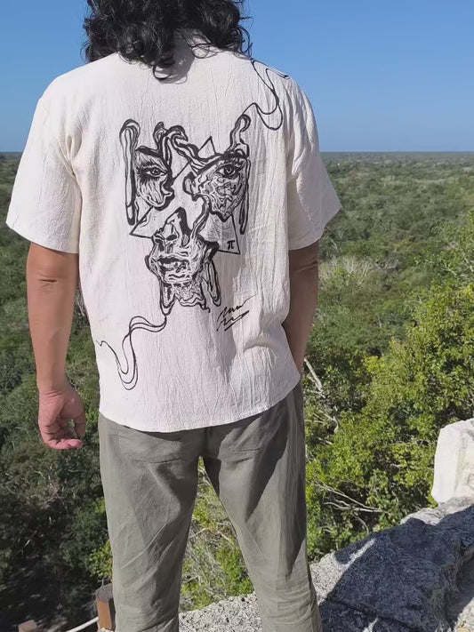 PI – Exclusive Art Shirt with Handmade Linocut by Paco Rocha (Unisex)